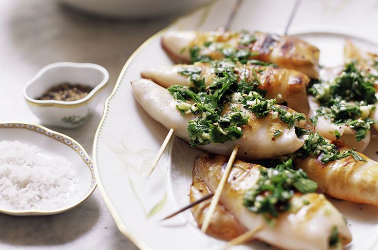 Stuffed with squid