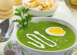 Cream soup in protein diet