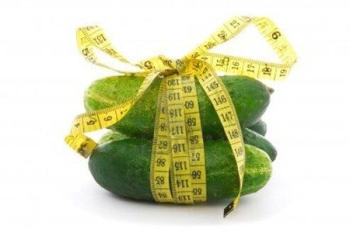 Cucumber is good for losing weight within a week