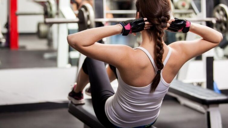Work out at the gym to lose weight