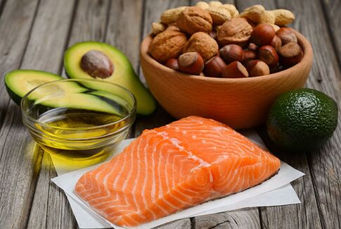 Foods containing healthy fats for proper nutrition