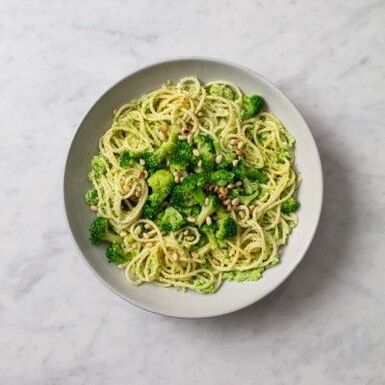 Broccoli and pine nut pasta, Mediterranean diet