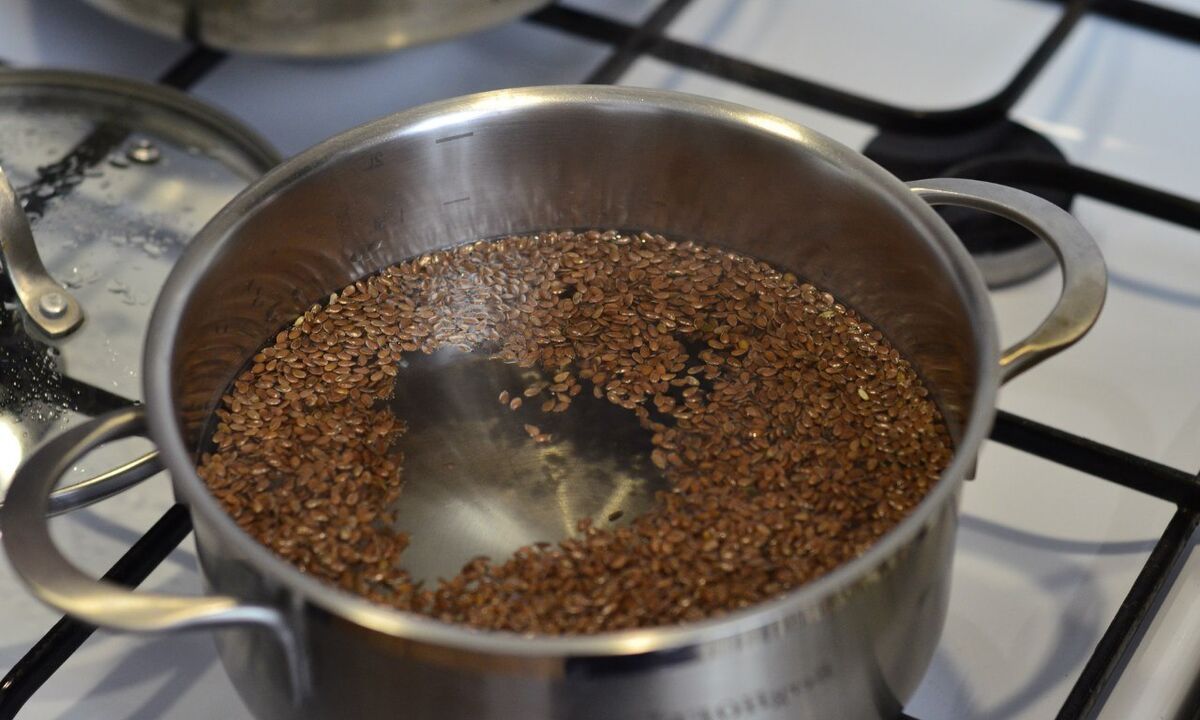 One of the choices for edible flaxseed is decoction
