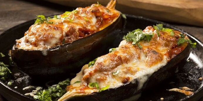 Grilled Eggplant with Eggs